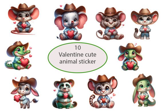 Download Valentine Cure Animal Sticker PNG - Animal sticker Collection
