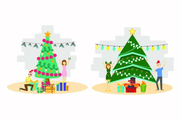 Download Christmas Season Celebration Vector Set - Premium Resources